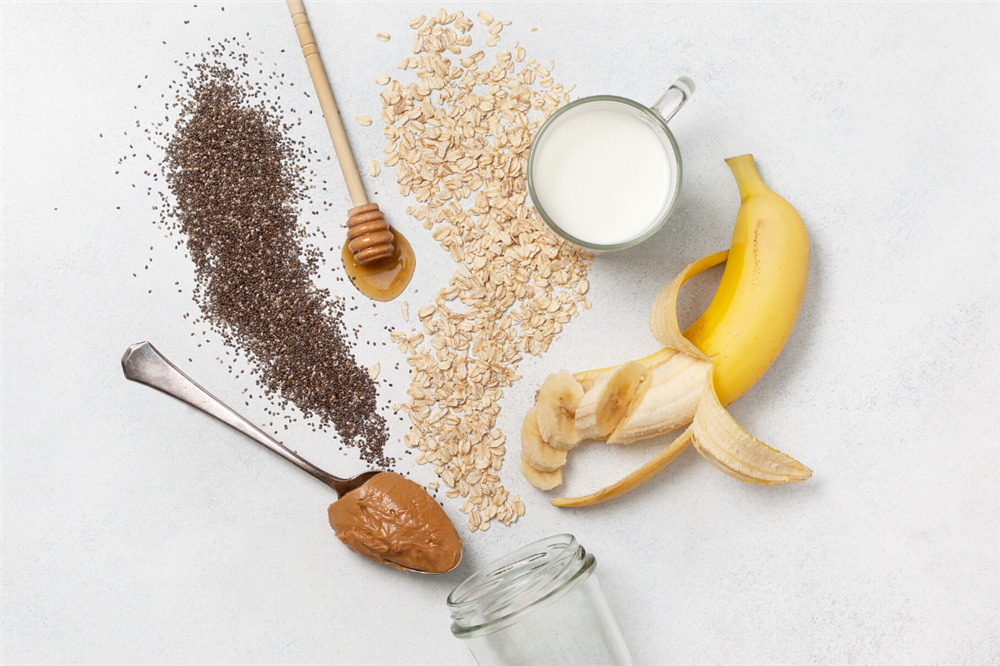 Overnight oats ingredients